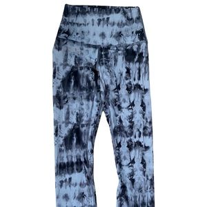 Lululemon Black White Tye Dye Leggings